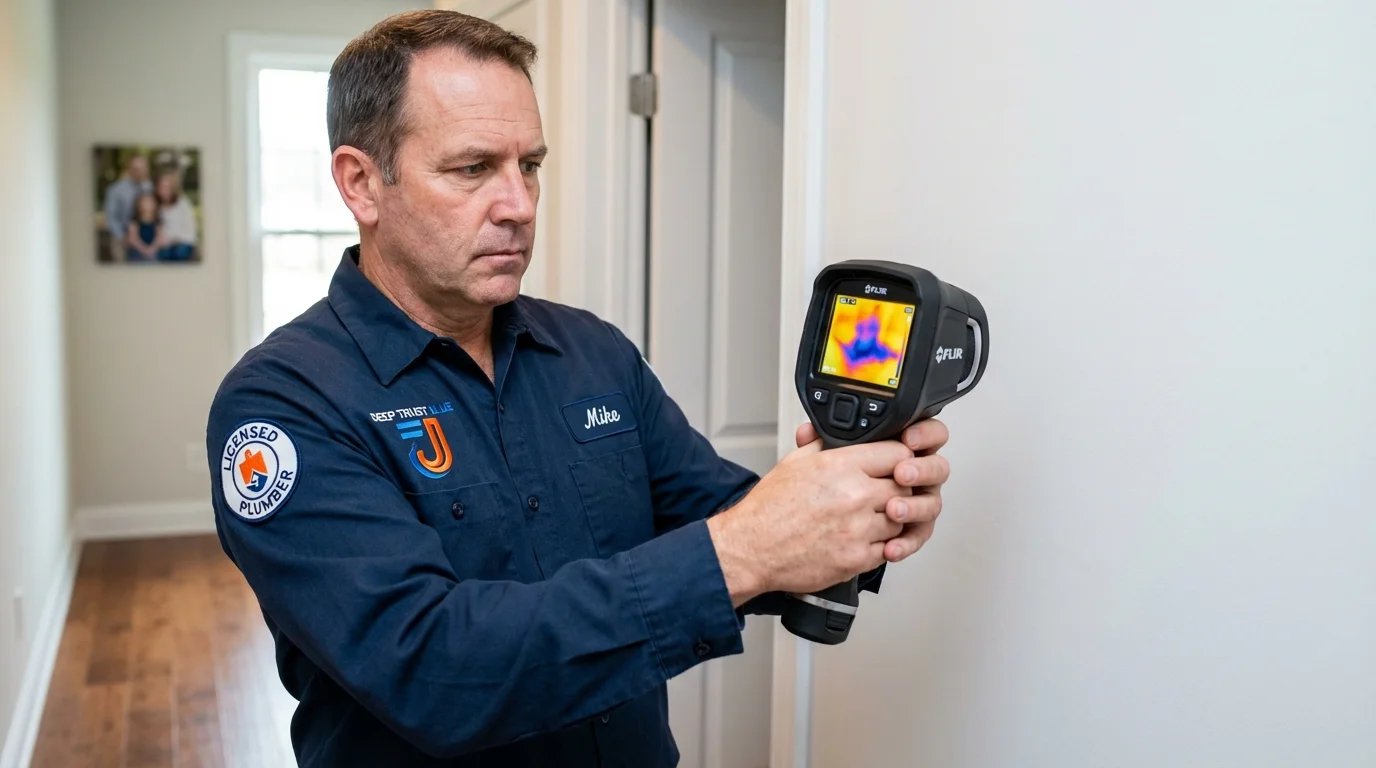 Thermal imaging leak detection by Johns Plumbing LLC in Manteo